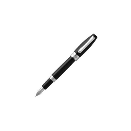 FOR-05 PLUMA FUENTE RESINA NEGRA PLATINO
